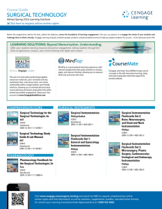 Course Guide SURGICAL TECHNOLOGY