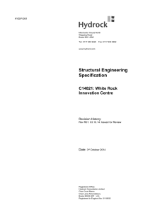 Structural Engineering Specification