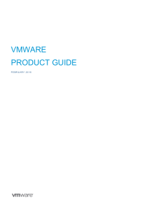 VMWARE PRODUCT GUIDE