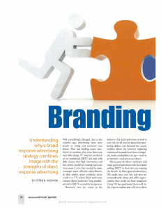 Understanding why a brand response advertising strategy combines