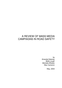 a review of mass media campaigns in road safety