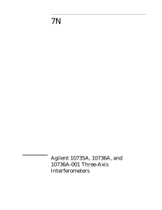 Chapter 7N - Agilent 10735A, 10736A, and 10736A-001 Three