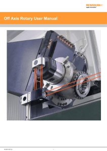 Off Axis Rotary Software - Renishaw resource centre