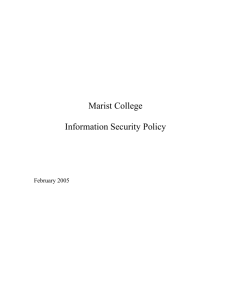 This document establishes the network security policy for the Marist