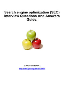 Search engine optimization (SEO) Interview Questions And Answers