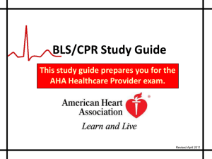 BLS/CPR Study Guide