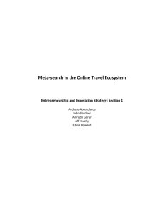 Meta-search in the Online Travel Ecosystem