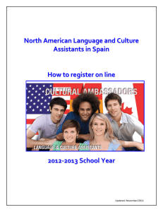 North American Language and Culture Assistants in Spain How to