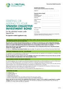 STARTING OR ADDING TO YOUR SpaniSh ColleCtive inveStment