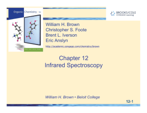 Chapter 12 Infrared Spectroscopy