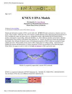KNEX DNA Models Introduction