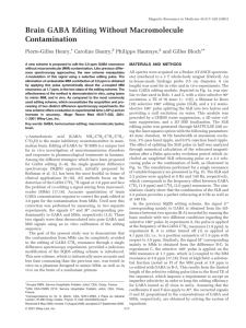 Brain GABA Editing Without Macromolecule Contamination