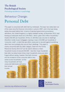 Personal Debt - British Psychological Society
