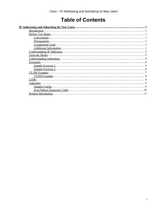 Cisco - IP Addressing and Subnetting for New Users