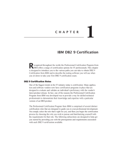 IBM DB2 9 Certification