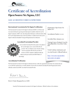 ACP - Open Source Six Sigma