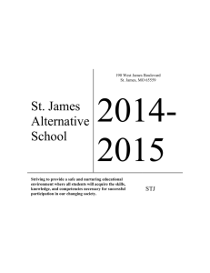 Alternative School Handbook - St. James R