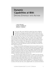 Dynamic Capabilities at IBM - CITE | Centre for Information