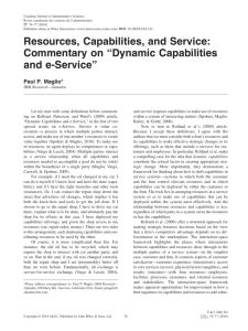 commentary on "dynamic capabilities and e