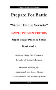 Prepare For Battle “Street Dance Secrets”