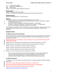 07-059r1 SAS-2 Update SATA references to Serial ATA 2.6.fm