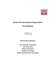 Serial ATA International Organization: Port Multiplier