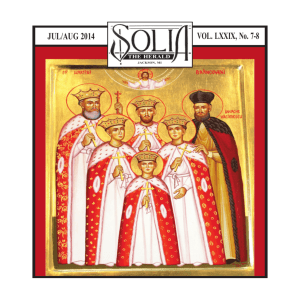 solia - The Romanian Orthodox Episcopate of America