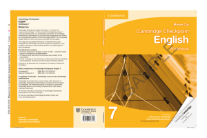 Cambridge Checkpoint - Education & Schools Resources