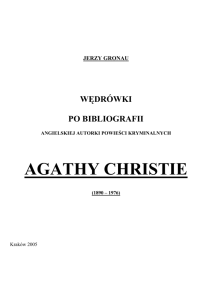 Wędrówki po bibliografii: Agatha Christie
