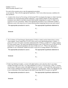 What Test Should I Use?