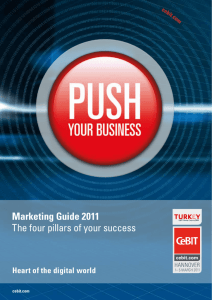 Marketing Guide 2011 The four pillars of your