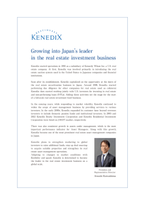 Growing into Japan's leader in the real estate investment business