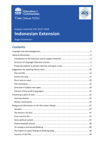 Indonesian Extension