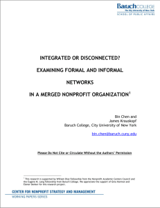 integrated or disconnected? examining formal and
