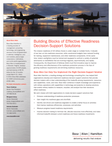 Building Blocks of Effective Readiness Decision