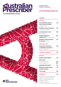 Pharmacovigilance in palliative care