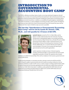 introduction to governmental accounting boot camp