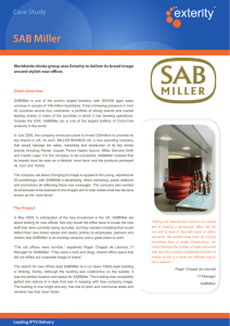 Case Study SAB Miller