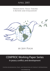 Democratic Peace Theory: A Review and Evaluation