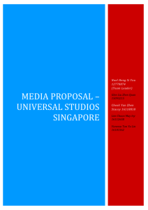 Media Proposal – Universal Studios Singapore