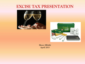excise tax presentation