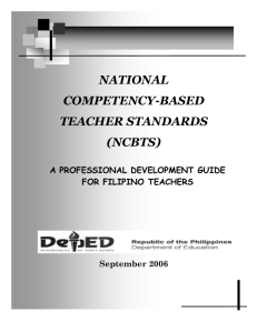 national competency-based teacher standards