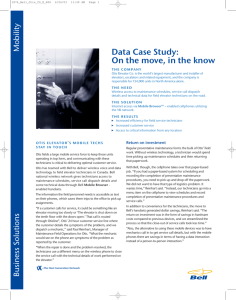 Data Case Study: On the move, in the know