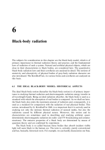 6 Black-body radiation