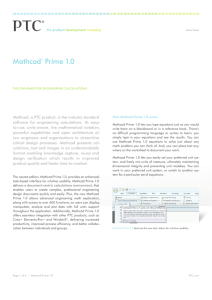 Mathcad® Prime 1.0