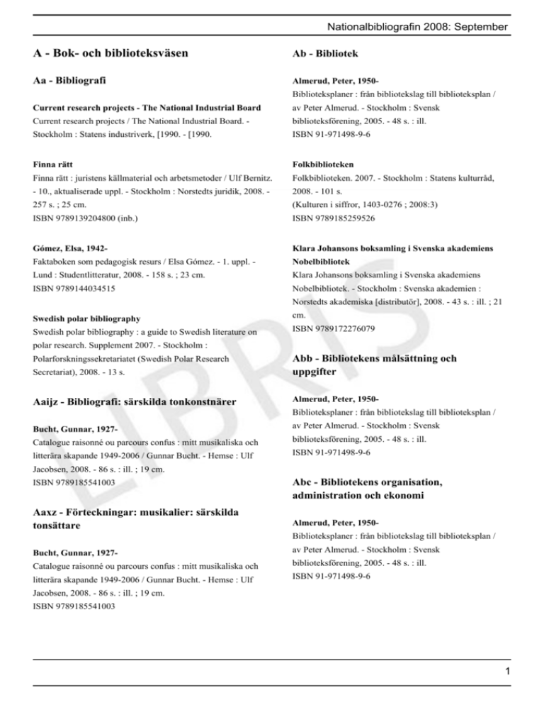September Kungliga Biblioteket