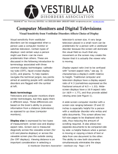 Computer Monitors and Digital Televisions