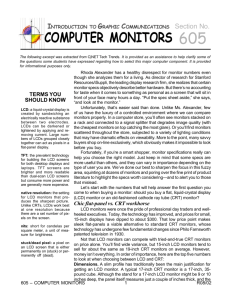 605—Computer Monitors - Computer Graphics Home