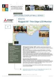 Rugged 55" Thin Edge LCD Monitor
