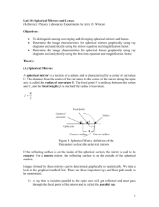 1 Lab 10: Spherical Mirrors and Lenses (Reference: Physics